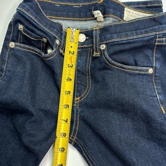 Rag & Bone High Rise Skinny Heritage Dark Wash Jeans Size 24 - Picture 10 of 14